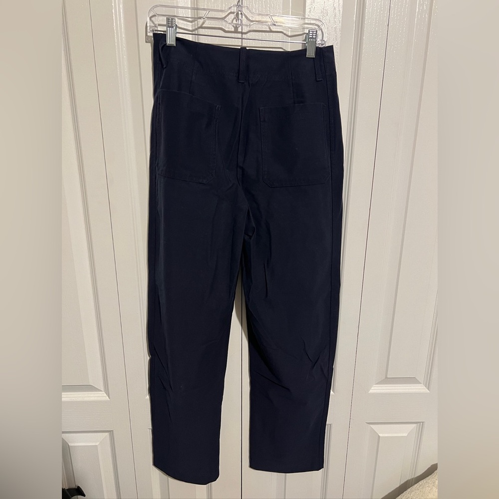 Athleta Navy High-Rise Barrel Pant - Picture 3 of 3